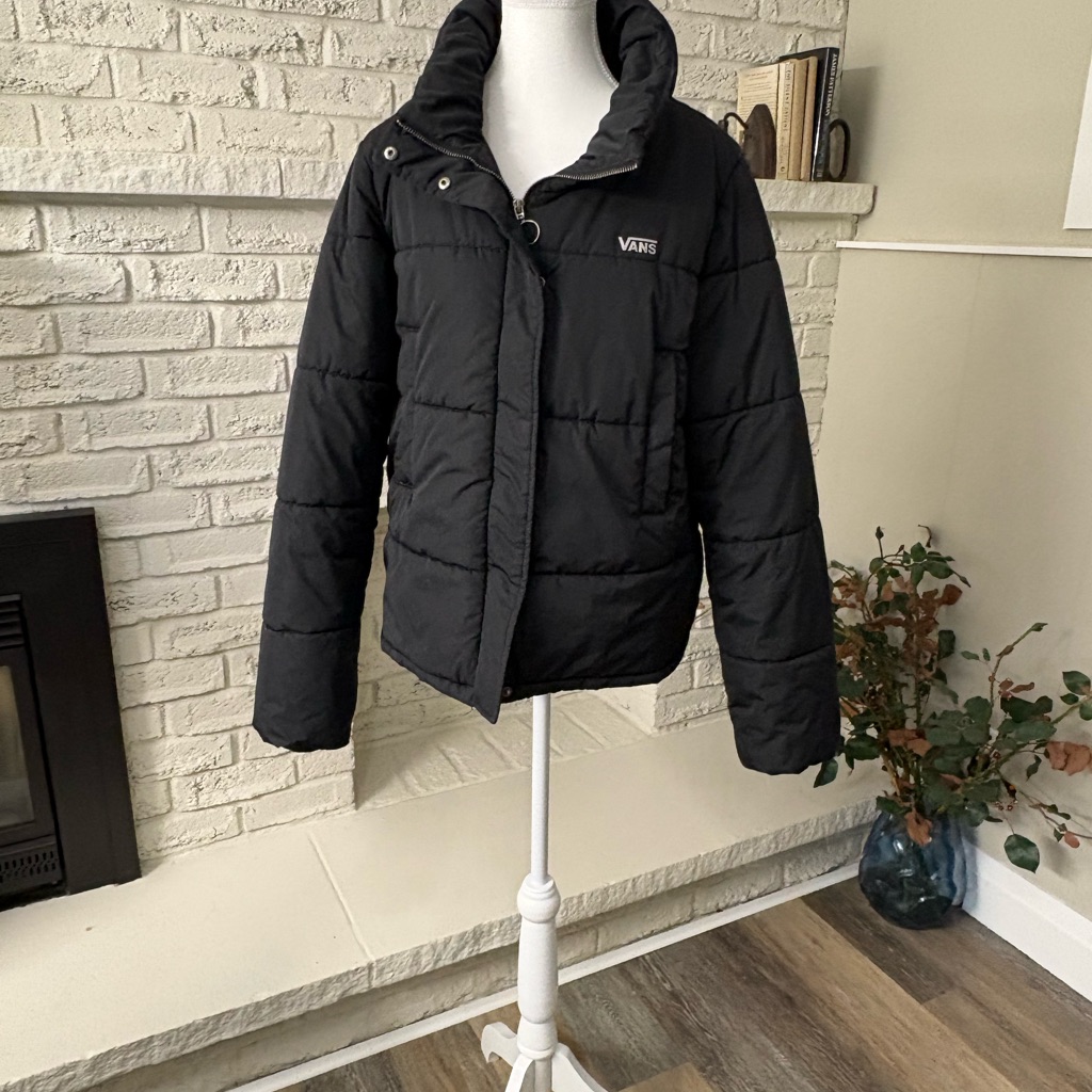Vans Foundry Puffer Mte Jacket - All-Weather Insulated Black Puffer Size Large